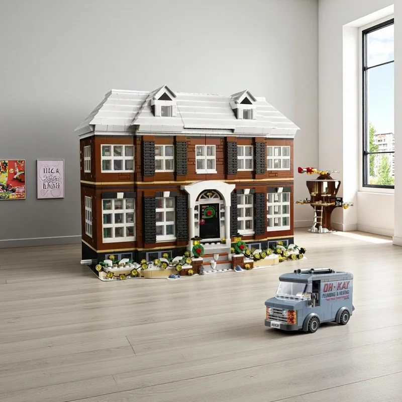 흥미롭고 정교한 장식 모델 3955개 홈 데코레이션 2026년 신제품 모듈식 조립 가족 단독 거주용 빌딩 블록 adv