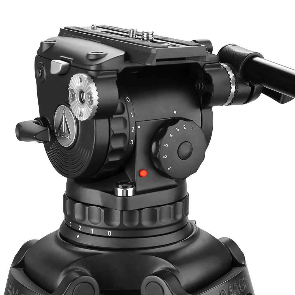 EIMAGEGH10LProfessional10kgPayloadFluidDragVideoTripodHead