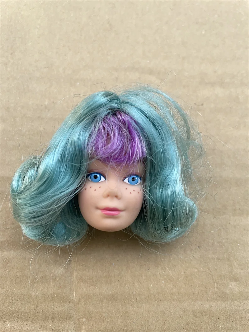 レアアンティーク メタル製 ショルダーヘッドドールパーツ ヘッドパーツ Vintage 1/6 Doll Heads Jem Silkstone ST MZ Colorful Hair
