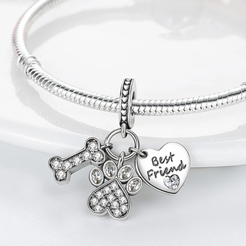 925 Silver Bracelet 3mm Camera Flower Beads DIY Ladies Jewelry
