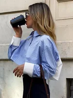 Ladies Fashion Elegant 2 Pieces Sets Stripe Shirts Top Casual Shorts Sets Summer Women Suit Two Piece Set Womens Outfits Female - Image 5