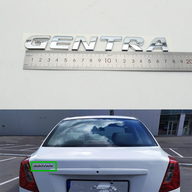 GENTRA Letter Sticker Emblem Logo Badge Nameplate Script Decal