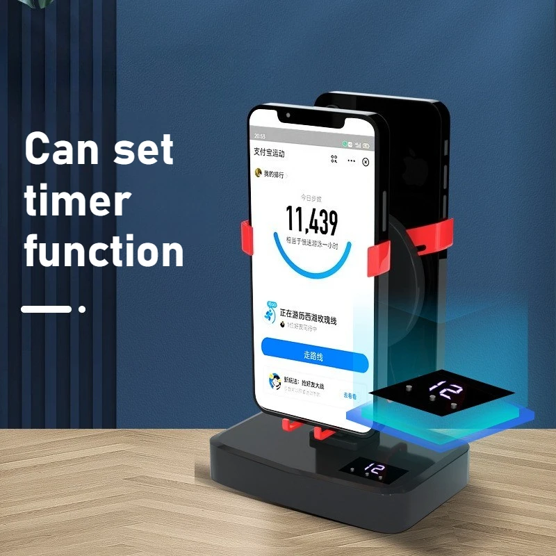 Automatic Smart Variable-Speed Smartphone Stand with LCD Display and Silent Operation