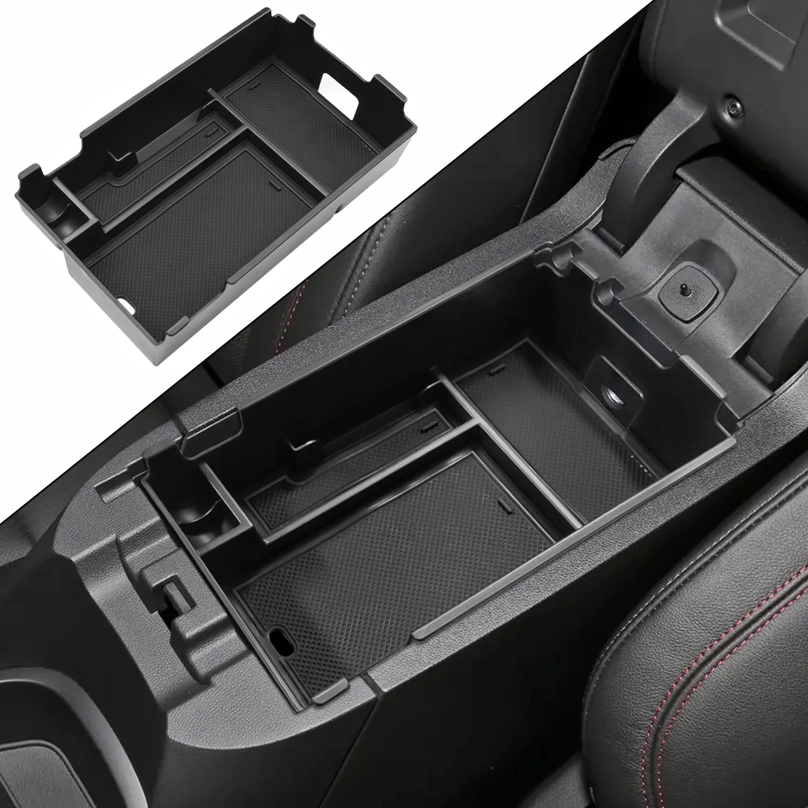 

Car Storage Box For Chevy Equinox 2018-2024 Center Console Organizer Armrest Hidden Box Car Accessories Coin Holder