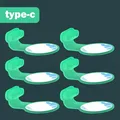 6 x Green For Type C
