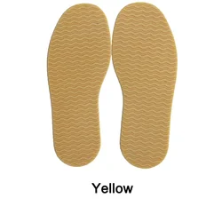 Rubber Anti - Slip Shoe Sole Protectors with Self - Adhesive Grip Pads - 33cmX12.5cm (Yellow)