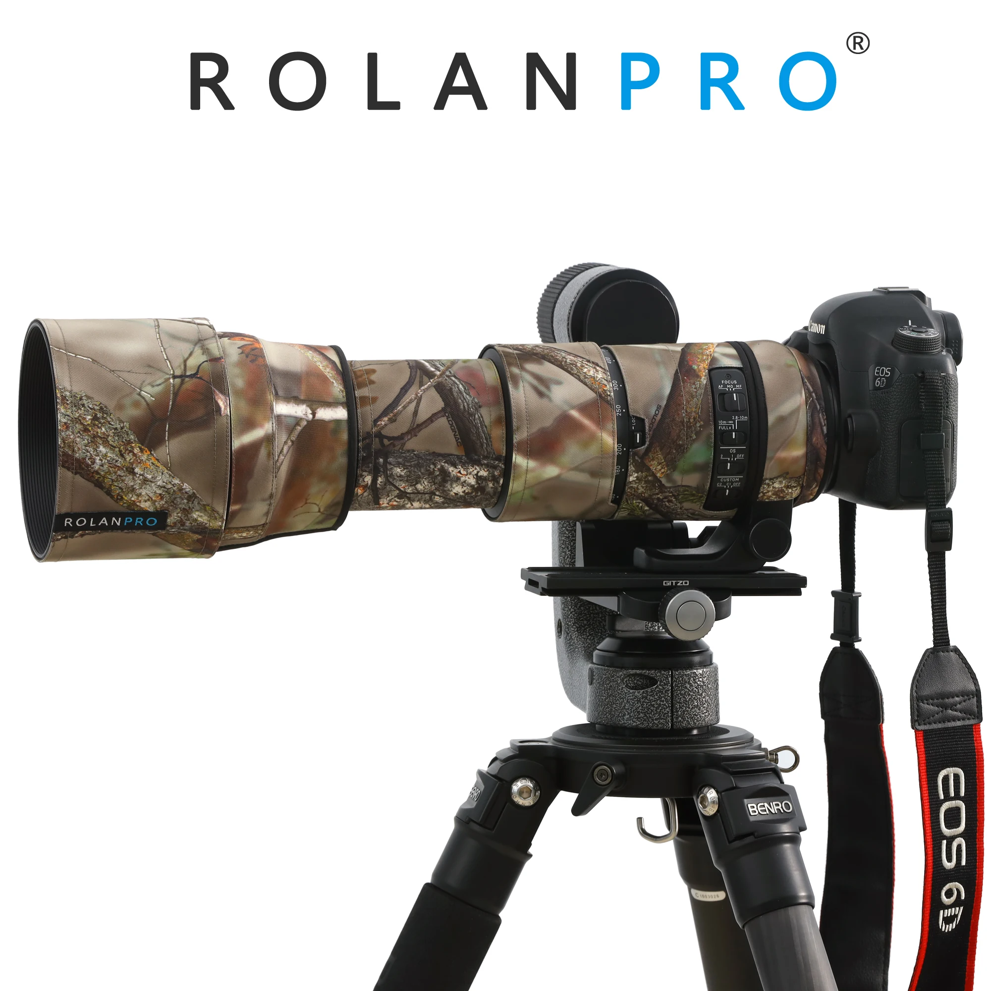 Rolanpro-capa de Chuva Camuflada Lente Ajustável para Sigma 150600 mm F5-6.3 dg os Hsm Contemporâneo Versão af Manga de Lente Capa de Armas - Image 6