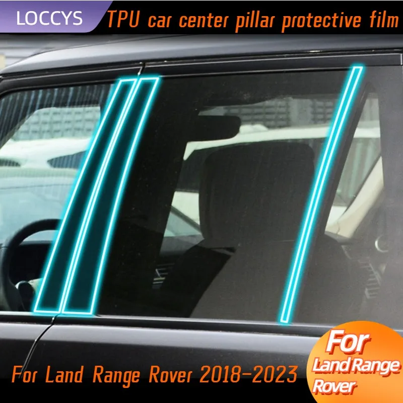 

For Land Range Rover 2018-2023 Window Center Pillar Protective Film Anti-scratch Cover Car Protector Exterior Accessories