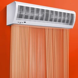 Hot air curtain machine cold and warm dual-use commercial mute 0.9/1.2/1.5/1.8 meters electric heating door head air curtain