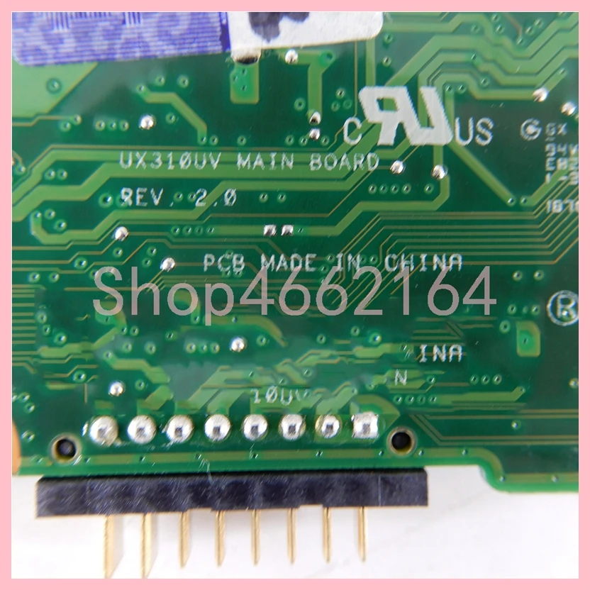 Placa-mãe Cpu para Asus Ux310u Ux310ua Ux3000u Rx310u Ux310uq Uqk Ux410u Rx310uqk Ux410u Ux410uqk - Imagem 5