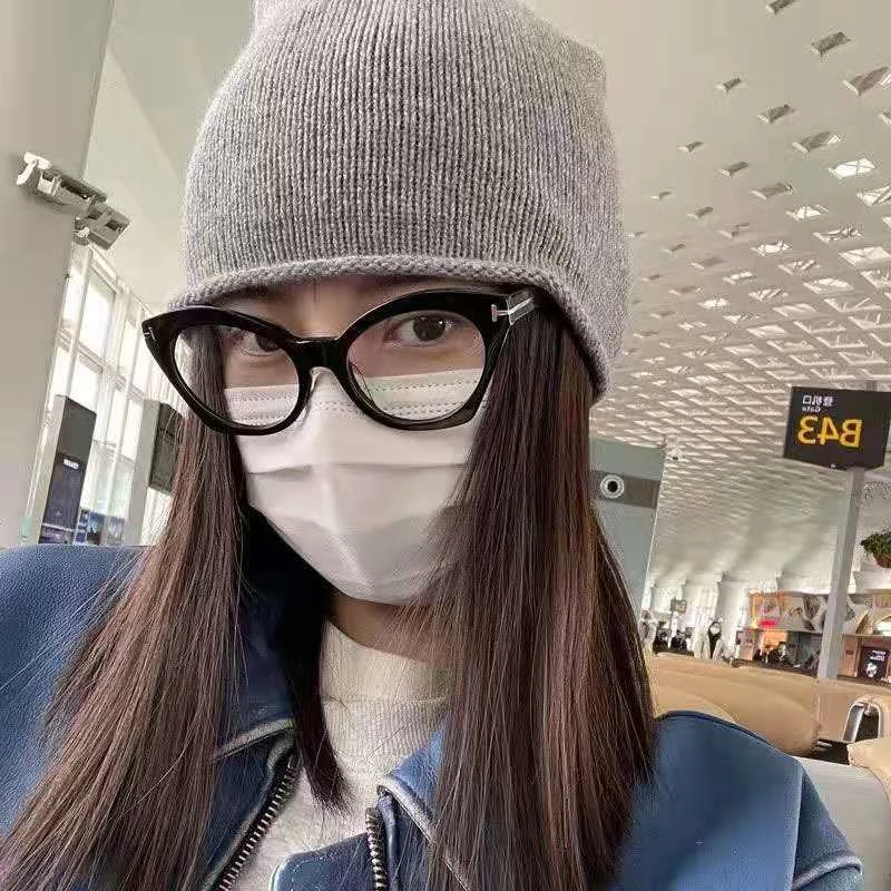 TR90 Cat Eye Myopia Lens Prescription Glasses With Cylinder 1.56 Aspheric Anti Blue Light Nearsighted Glasses 0 -0.5 -0.75 To -6 5