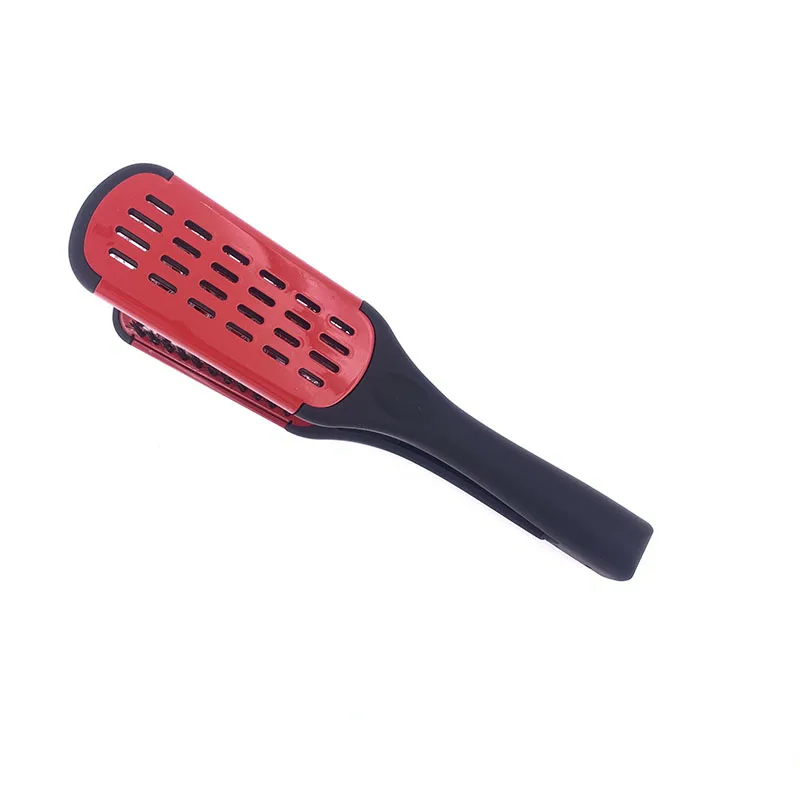 Professional Hairdressing Nylon Straightening Brush and Styling Clamp