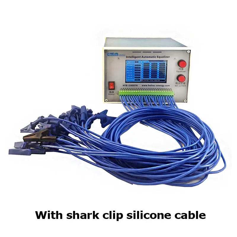 Heltec 16awg silicone wire blue wire with crocodile clip 1M 25 pieces Battery balancer test cable - 5