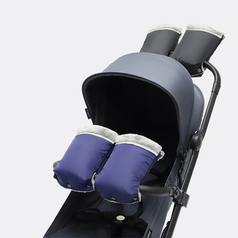 Stroller Accessories Stroller Gloves 2pcs Winter Warm Stroller Gloves Waterproof Gloves Pram Accessory Stroller Mitten Winter Warm pram hand muff Mitten baby