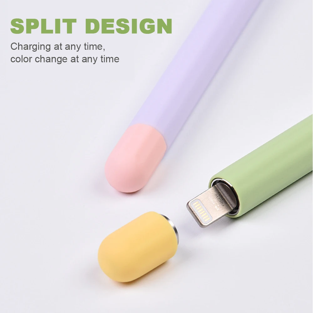 Colorful Non-Slip Silicone Stylus Pen Cover - Enhanced Grip & Drop Protection