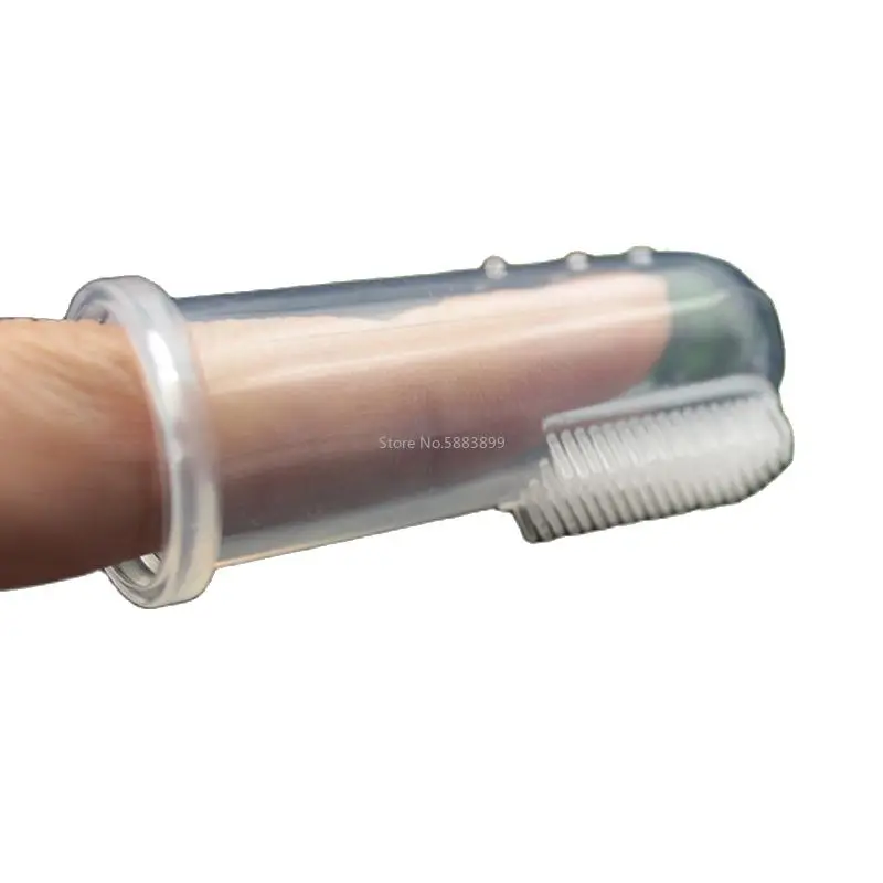 

Baby Soft Silicone Finger Toothbrush Finger Stall Silicone Toothbrush Baby Training Cleaning Brush teeth brush for baby brush