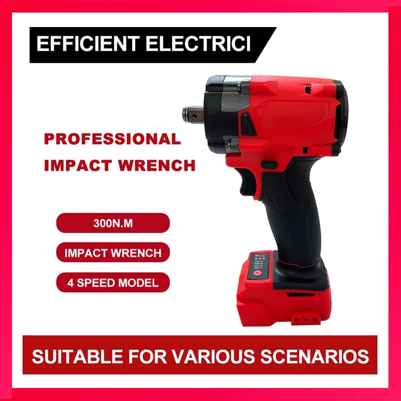 For Milwaukee Brushless Cordless 1/2 Electric Wrench Car Truck Repair Screwdrive