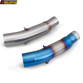 For Honda CB300R 2018-2020 Motorcycle Exhaust Middle Link Pipe Escape Moto Muffler Pot Adapter Connect ID:51 Exhaust