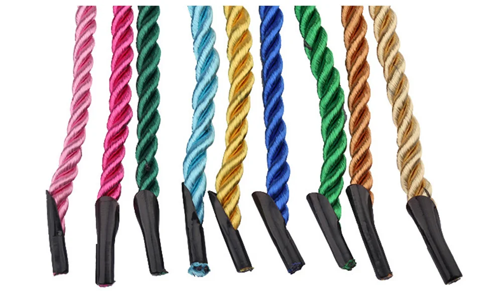 10pcs~100pcs Handbag Rope 38cm Long 5mm Thick 3 Strand for Gift Bag Box Hand Rope 21 Colors