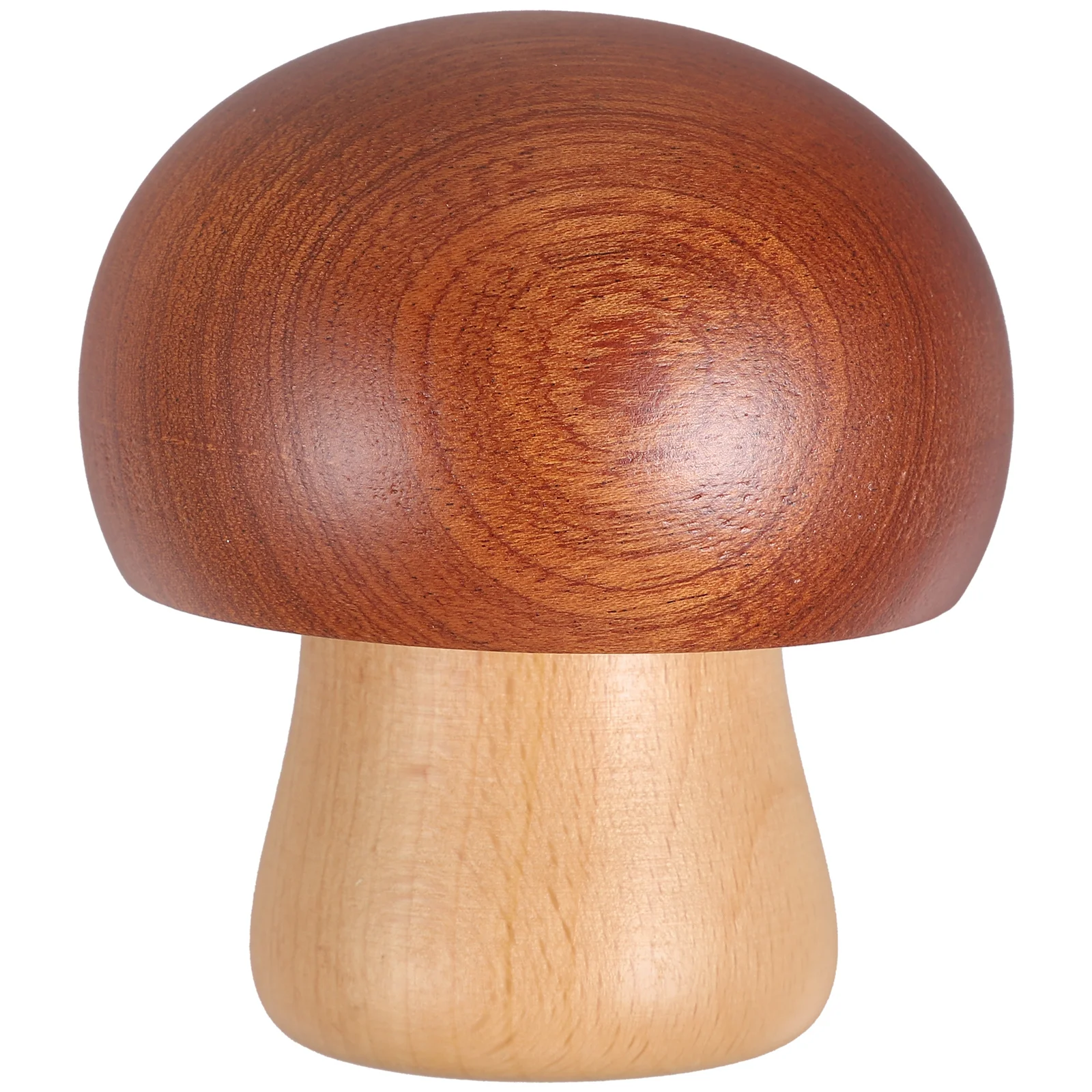 

Wooden Rotating Music Box Mushroom Shape Wooden Music Box Vintage Wood Music Box