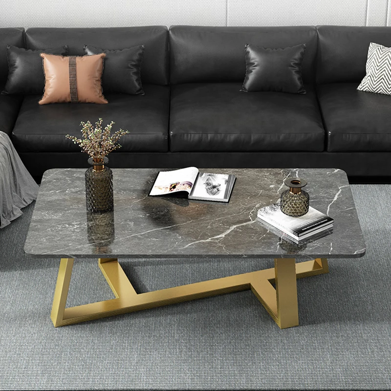 

Living Room Modern Coffee Tables Small Marble Metal Narrow Dinning Table Set Nordic Luxury Meubles De Salon Home Furniture