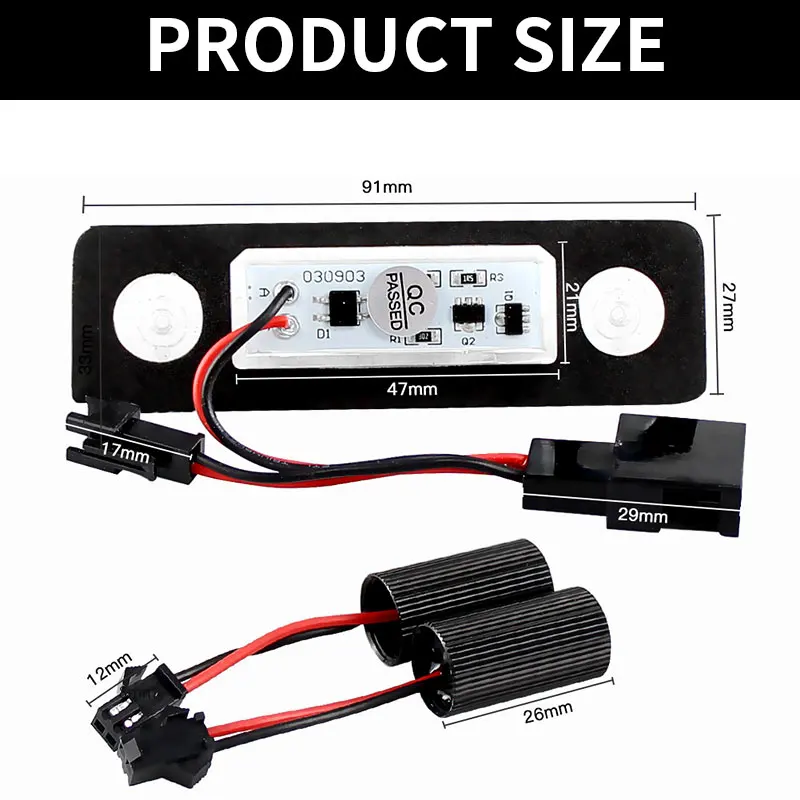 2x LED ���̼��� ��ȣ�� ���� Canbus 1Z 0943021 ,1Z 0943021 Skoda Octavia 1Z 2004-13 �� Roomster 5J 2006-15��