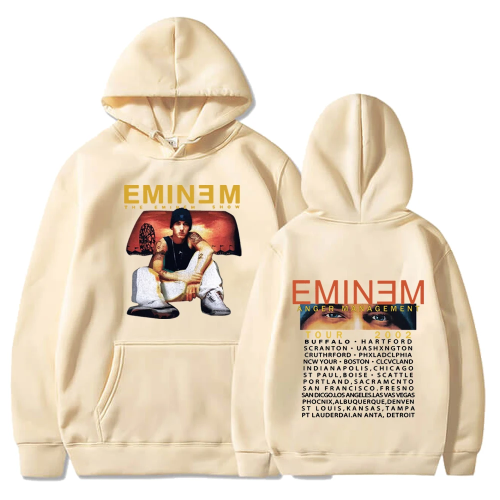 Eminem Print felpe con cappuccio da uomo felpe con cappuccio Hip