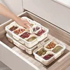 8 Grid Divided Serving Tray Snack Platters Organizer with Lid Handle Snack Fruits Food Box Fresh-keeping Kitchen Accessories New 4