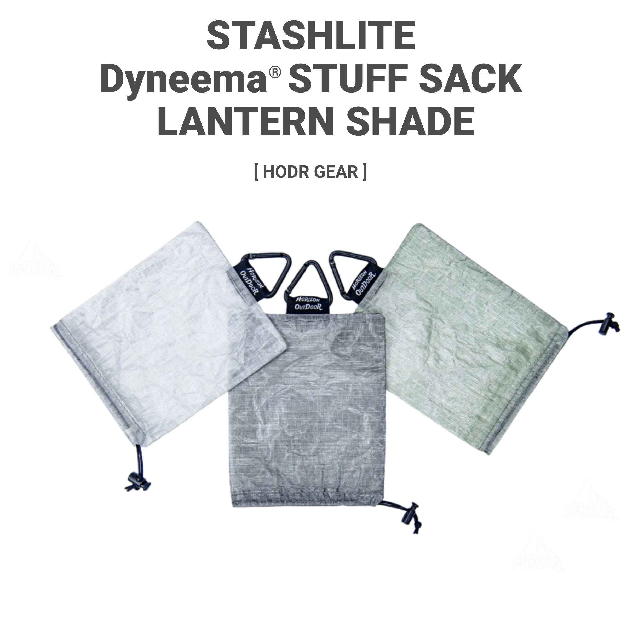 [HODRGEAR] STASHLITE Dyneema DCF Stuff Sack Ultraleichter Laternen-Diffusor 1,0oz Tasche Cuben-Faser für Outdoor-Camping und Wandern
