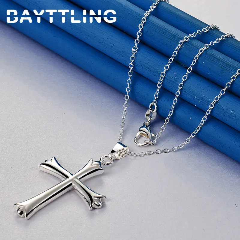 Sterling Silver Cross Necklace 5