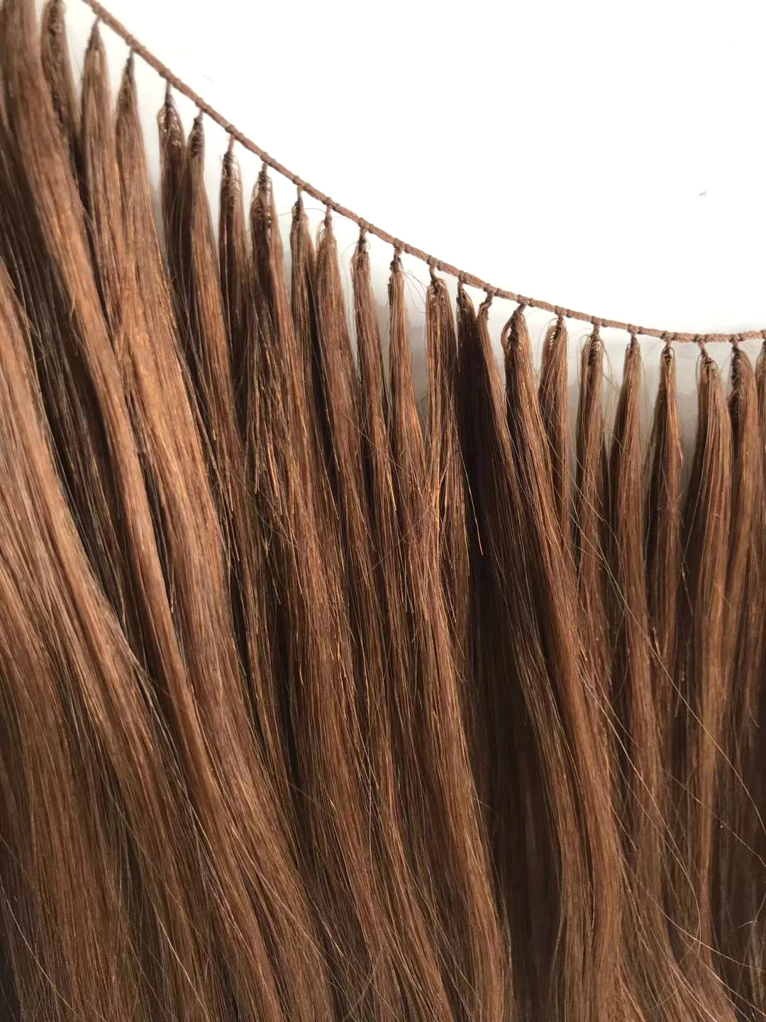 Feather Weft Human Hair Extensions 100g Sewing On Invisible Bundles 16-22 inches 50cm Weft Width 125 Strands