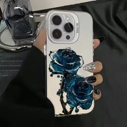 Elegant Black Rose Gold Phone Case - Premium Metallic Finish - iPhone 12 (4)