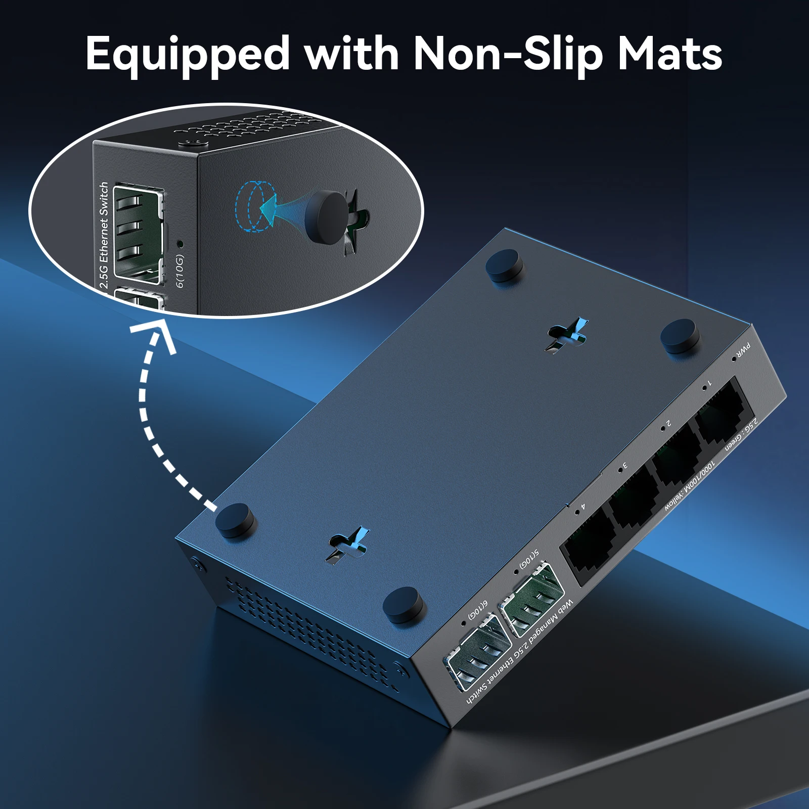 GoodTop 8-Port 10G Managed Switch GoodTop 8 Port 10Gb Smart Web