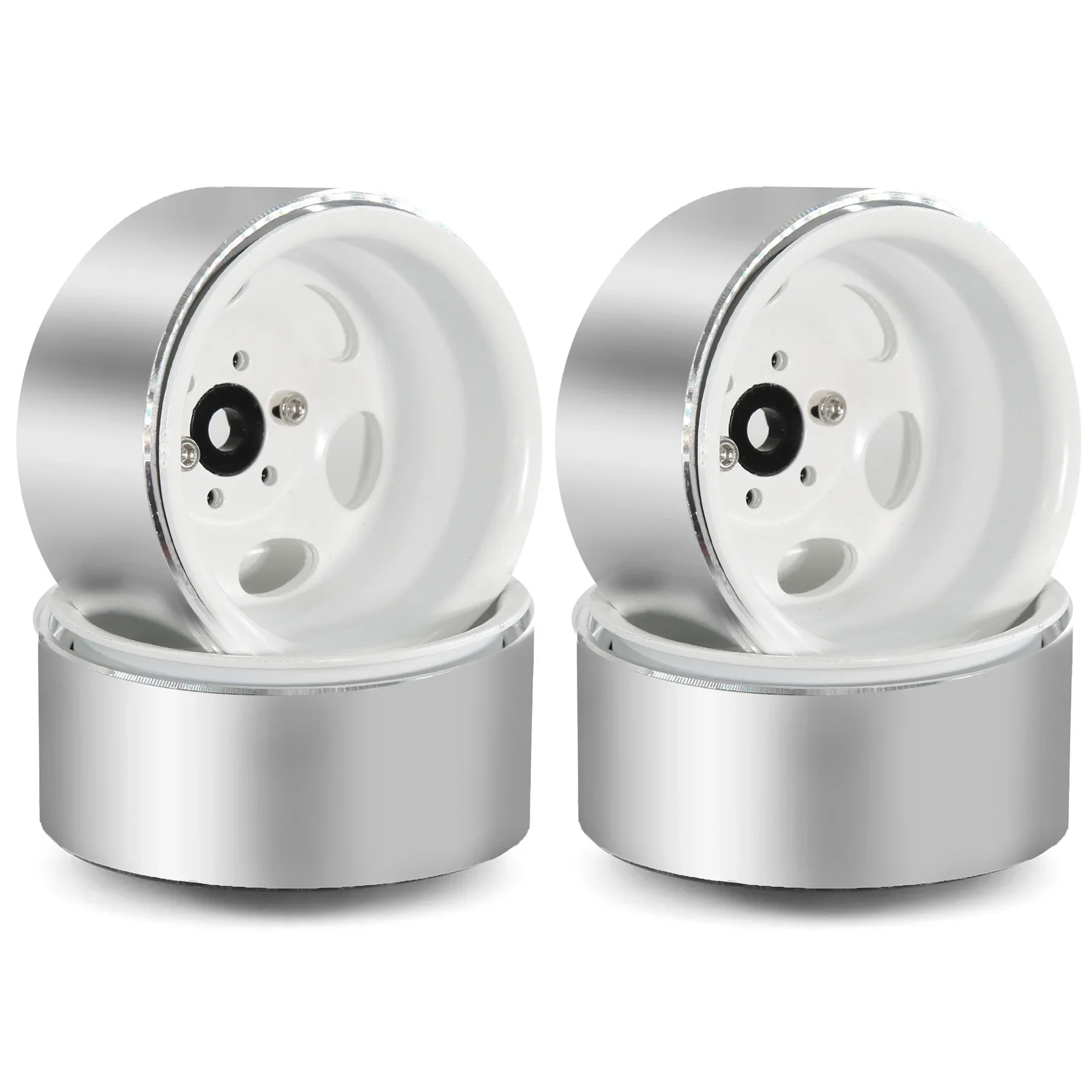 Set de 4 Roues Métal 1/10 RC pour Voiture Tout Terrain