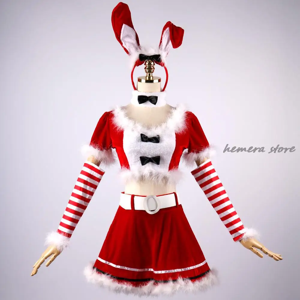 

Christmas Dress New Ladies Cosplay Costume Christmas Santa Claus Stage Show Clothing Sexy Red COS Dancing Robe