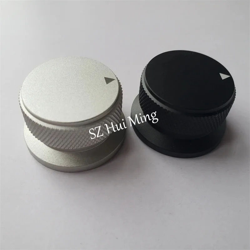 

2Pcs Knurled Knob For Potentiometer Cap Aluminum Knobs Sandblast 34*20mm 38*20mm Triangle Decoder Button Volume Tube Amplifier