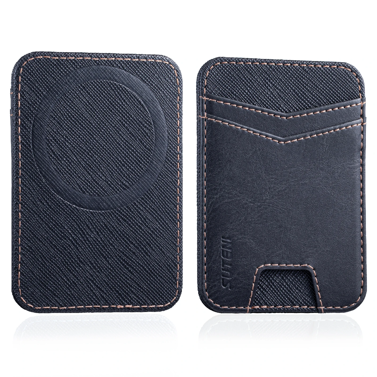 Premium Magnetic Leather Wallet with RFID Protection and Strong Magnet