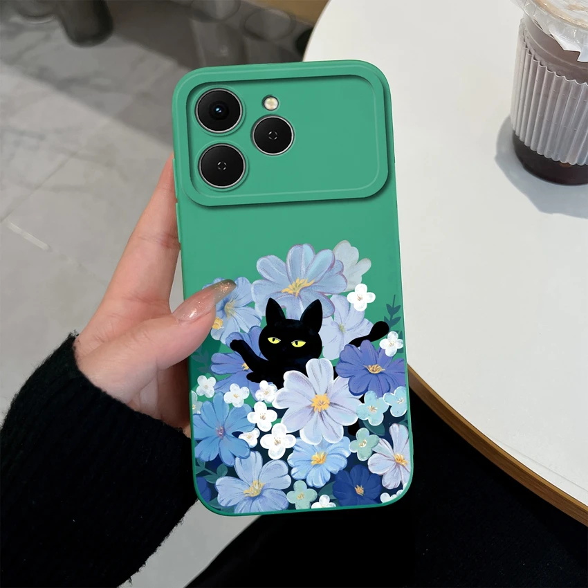 Cute Chubby Girls Pattern Shockproof Silicone Phone Case with Screen Protector