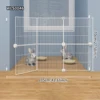 Pet Kitten Fence Encrypted Grids Free Splicing Cat Cage Rabbit Squirrel Small Pet Cage Puppy Cage Anti-Escape Grids Net Guinea Pig Fence Gate Fence 5