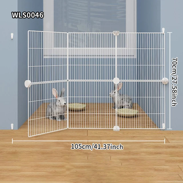 Pet Kitten Fence Encrypted Grids Free Splicing Cat Cage Rabbit Squirrel Small Pet Cage Puppy Cage Anti-Escape Grids Net Guinea Pig Fence Gate Fence 5