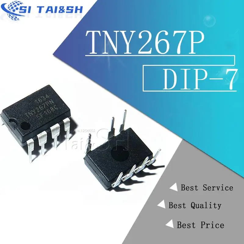 10-Piece Lot TNY267PN DIP-7 IC Chips – Replacement Power Switch ICs