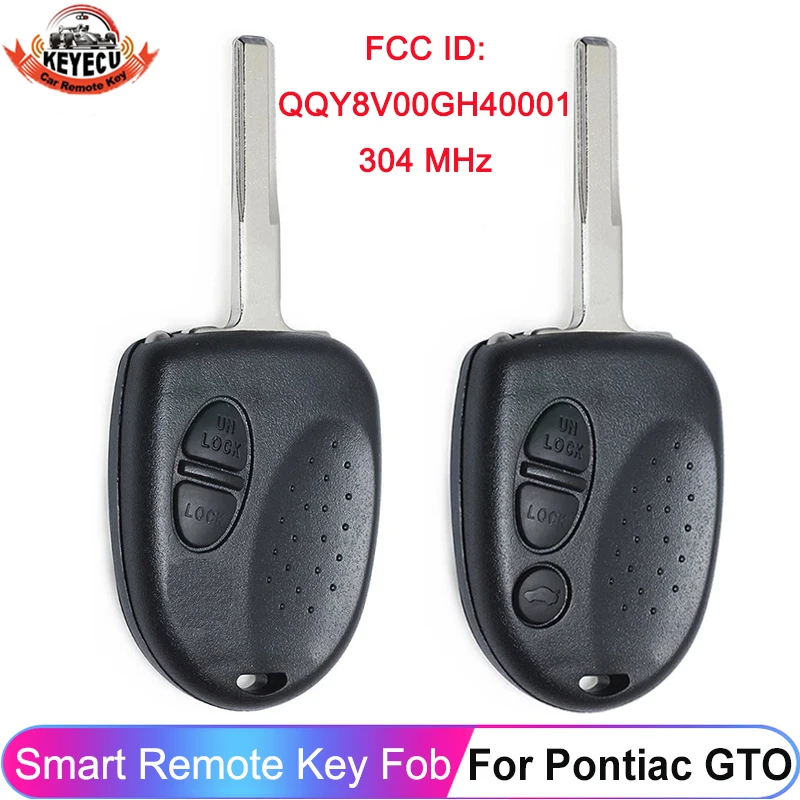 Smart Remote Qqy8V00Gh40001 Per Chevrolet Caprice Lumina 1999 2000 2001 2002 2003 2004 2005 2006 304Mhz Key Fob 2 / 3 Button