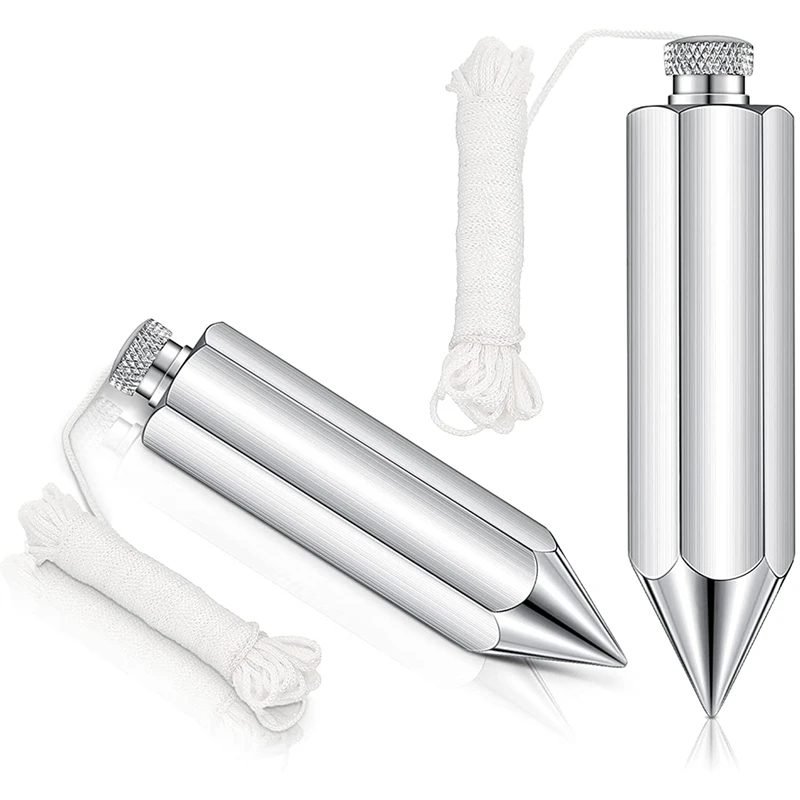 Plumb Bob With String Hexagon Steel Plumb Line 8 Oz Plumb Bob 5 Oz