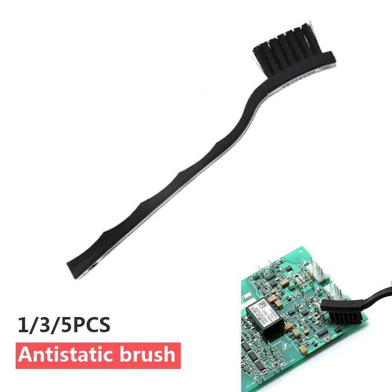 

1/3/5Pcs Anti Static ESD Cleaning Brush Dust Removal Brush Non Slip Handle For Mobile Phone Tablet PCB BGA Repair Soldering
