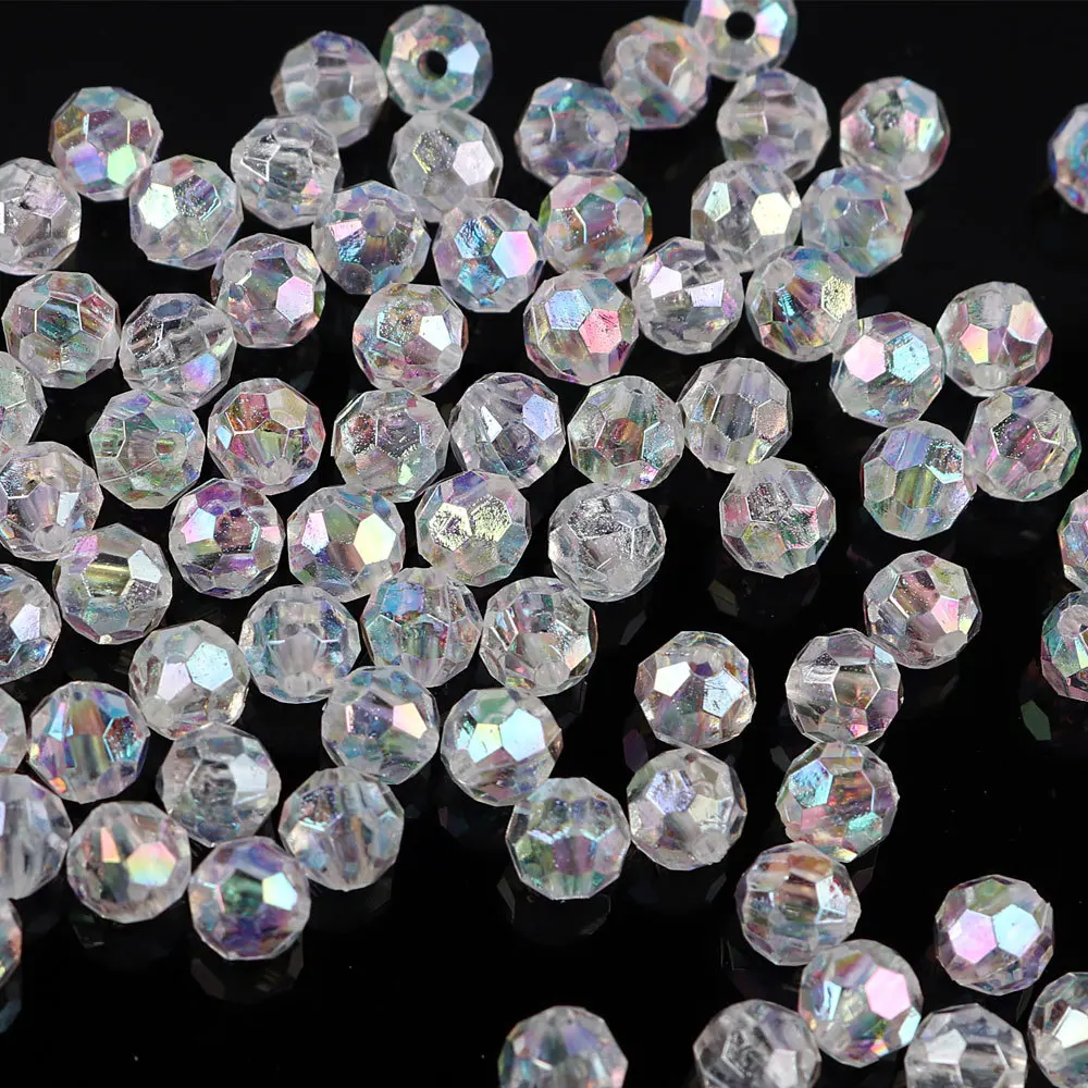 Diamond Shaped AB Beads for DIY Crafts and Decor - 20g