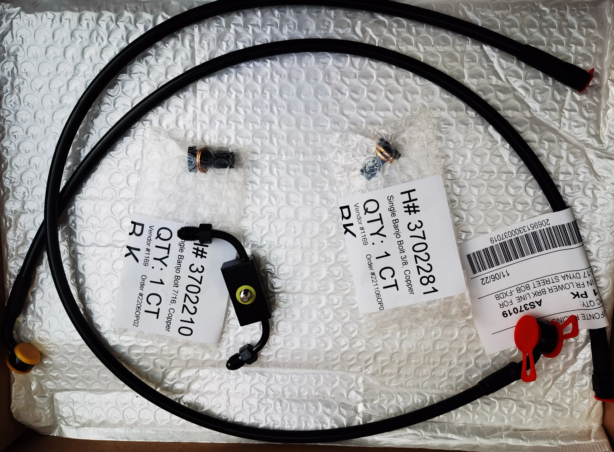 Front Brake Line Assembly For 12 17 Harley Davidson Dyna Street Bob