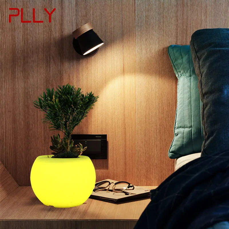 

PLLY New Product 16 Colors Desk Lamp With Remote Control Waterproof IP65 Plant Pot USB Table Lights for Home Villa Decoration