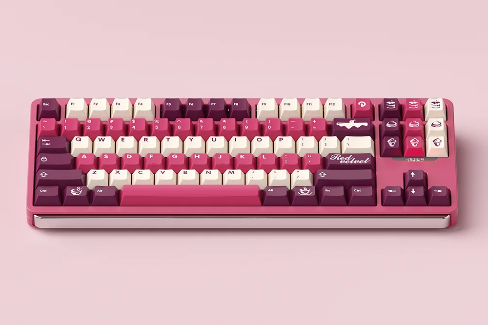 Domikey X Zero G Red Velvet Keycap Set ABS Doubleshots Cherry