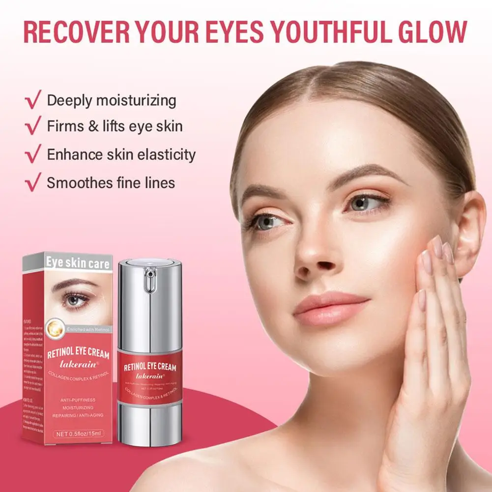 

Retinol Anti-Wrinkle Eye Cream Remove Eye Bags Dark Care Circles Anti Whitening Beauty Eye Moisturizing Puffiness Brighten M9Q4