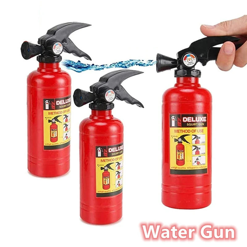 KIMOBER 12 juguetes extintores de incendios, mini extintor de pistolas de  chorro de agua para piscina, recuerdos de fiesta, juegos de verano al aire